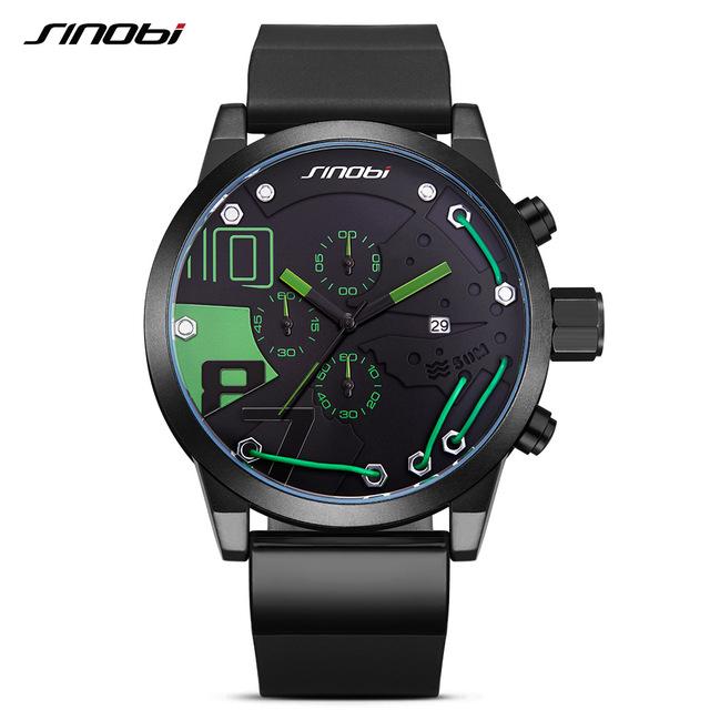 Silicone Sports Watch - green - HIS.BOUTIQUE