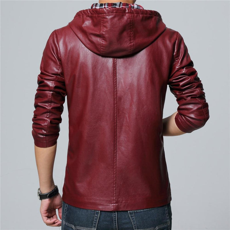 Collective Leather Hoodie -  - HIS.BOUTIQUE