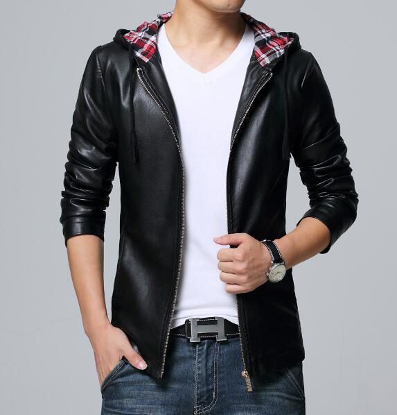Collective Leather Hoodie - Black / XS - HIS.BOUTIQUE