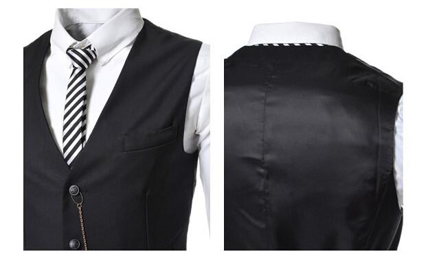 Black Suit Waistcoat -  - HIS.BOUTIQUE