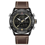 LED Analog & Digital Watch - Brown - HIS.BOUTIQUE