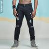 Destroyed Dark Denim Jeans - Black / S - HIS.BOUTIQUE