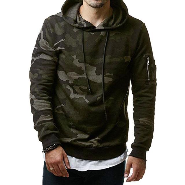 Camouflage Hoodie - Green / XS - HIS.BOUTIQUE