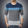 O-Neck Striped Sweater - Blue / XS - HIS.BOUTIQUE